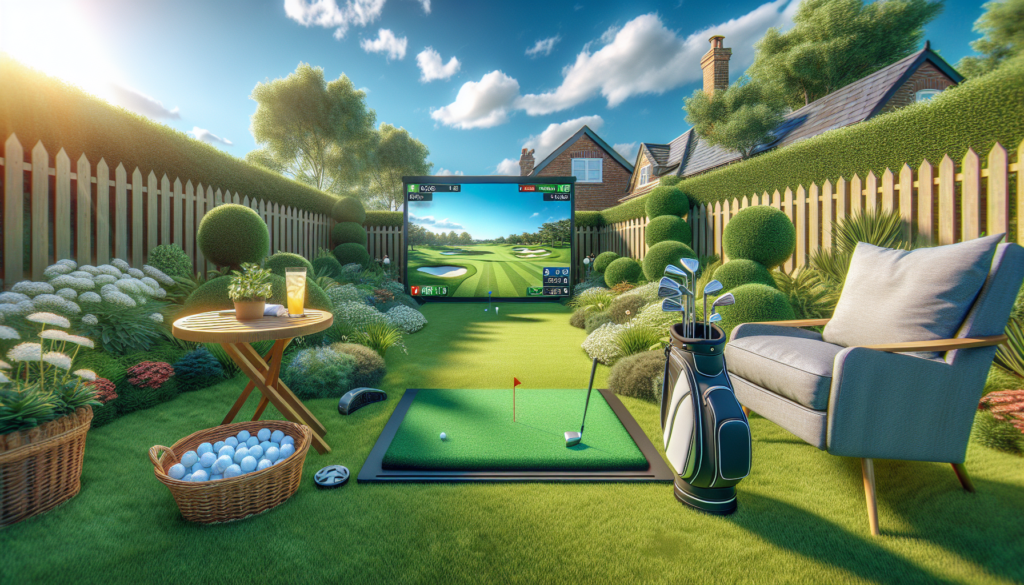 The best golf simulator for the money in someone's backyard